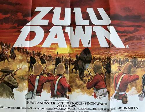 Zulu Dawn British film quad poster1979