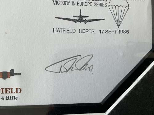 Signed, first aid cover Johnny Frost, 2 para Arnhem bridge