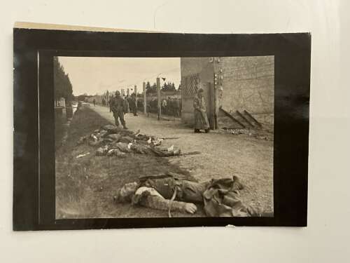 A rare image of the liberation Dachau concentration camp