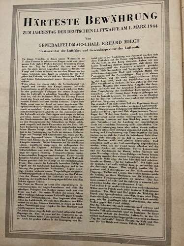 Luftwaffe Adler magazine dated February 1944