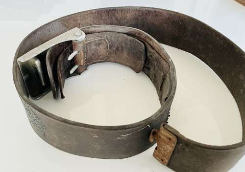 Early German army belt and buckle