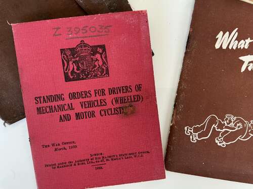 A group of six early war British army drivers instruction and maintenance manuals (Ford)