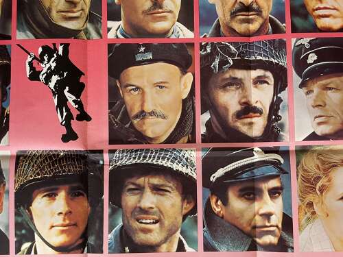 A Bridge too far film poster dated 1977.
