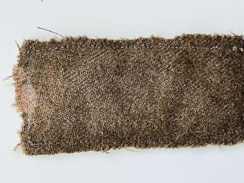 Royal Armoured Corps cloth unit arm badge uniform removed