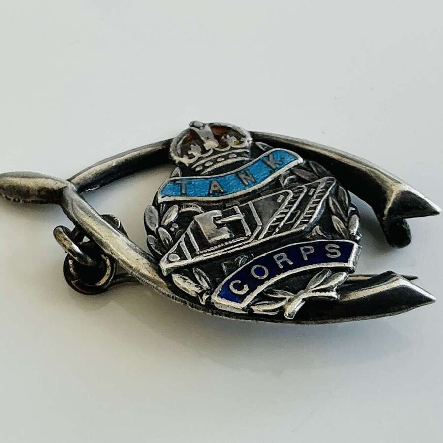 Tank Corps Wishbone Sweetheart Brooch